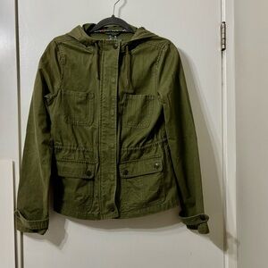 Prince & Fox Olive Green Jacket with Floral Trim